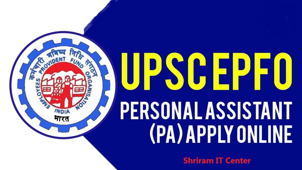 UPSC Personal Assistant 2024