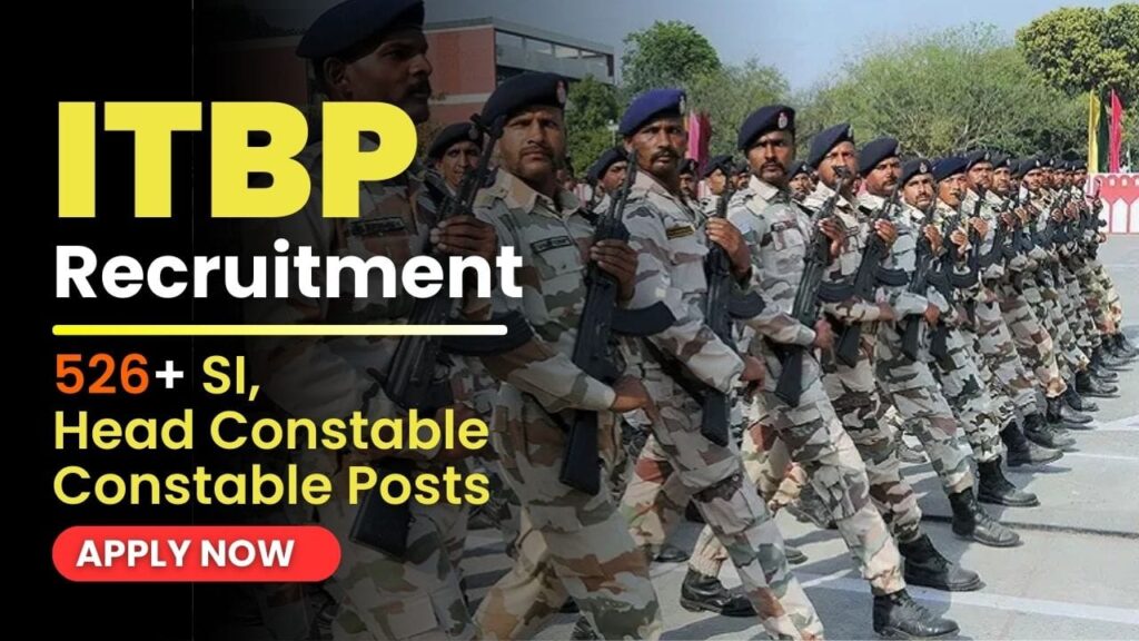 ITBP SI Constable Recruitment 2024